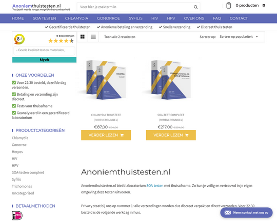 Anoniemthuistesten.nl