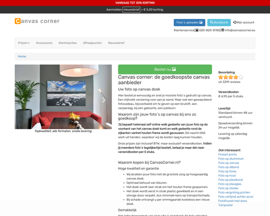 Canvascorner.eu Logo