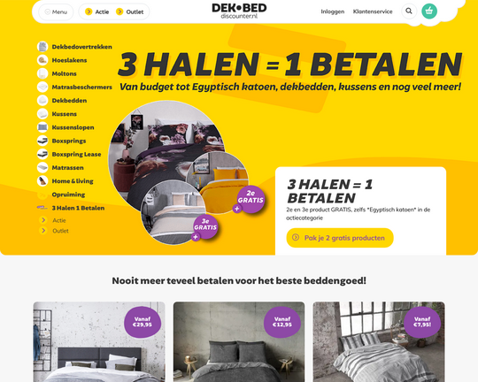 schoorsteen Schande wat betreft Dekbed-discounter.nl - Websitesvergelijken.com