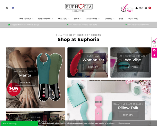 Euphoria-erotiek.nl Logo