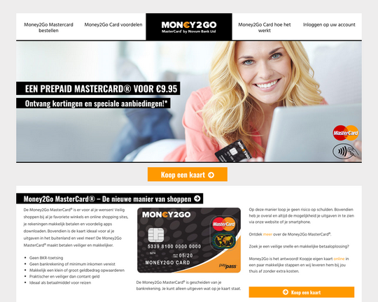 Money2gocard.nl Logo