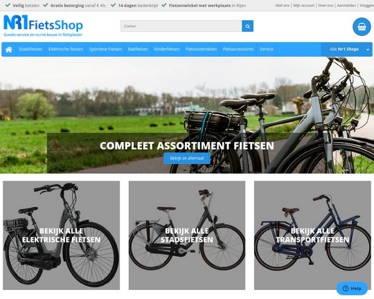 Nr1fietsshop.nl Logo