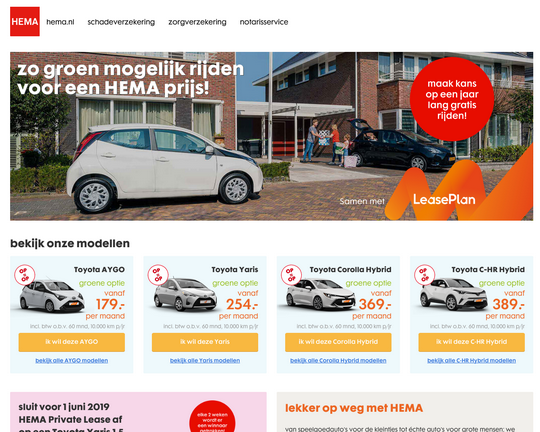 Privatelease.hema.nl