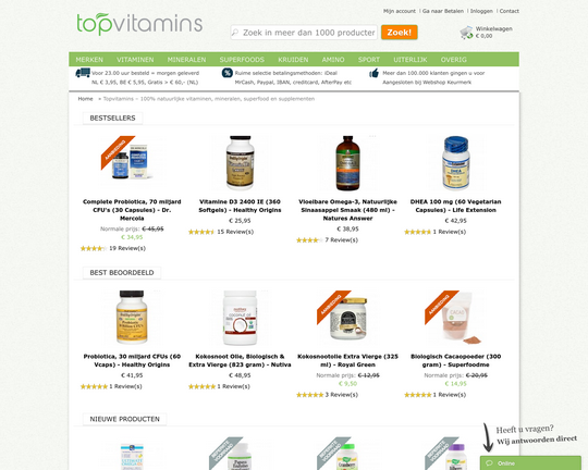 Topvitamins.nl Logo