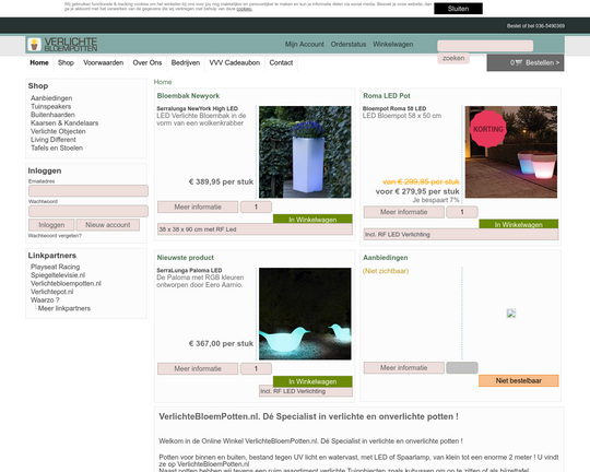 Verlichtebloempotten.nl Logo