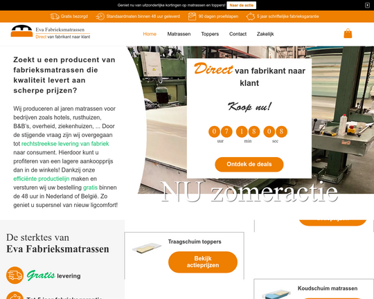 Evafabrieksmatrassen.com Logo