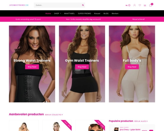 Latexwaisttrainer.com